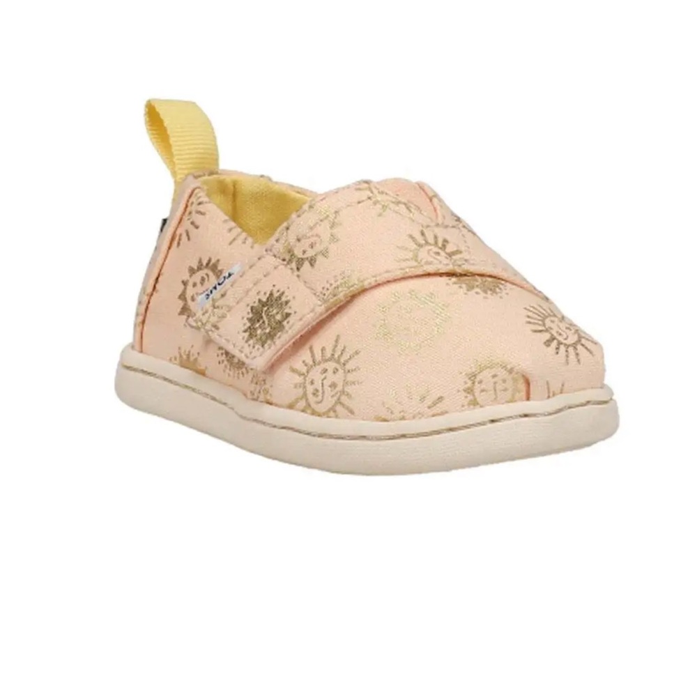 NWT Sun Print Slip On Toddler Toms Size 7 7c New Sneakers Baby Girl